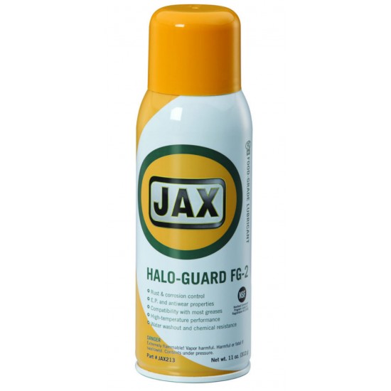 JAX Halo-Guard FG-2 Spray 415ml - Γράσο Τροφίμων σε Spray με έγκριση Η1 (τυχαία επαφή με τρόφιμο) ΒΙΟΜΗΧΑΝΙΚΑ ΛΙΠΑΝΤΙΚΑ